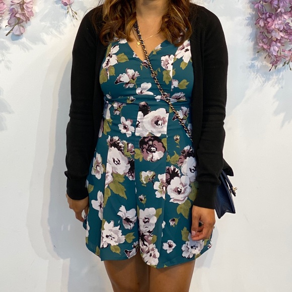 Leith 'Flutter' Floral Print Romper, Size Small - Picture 7 of 9